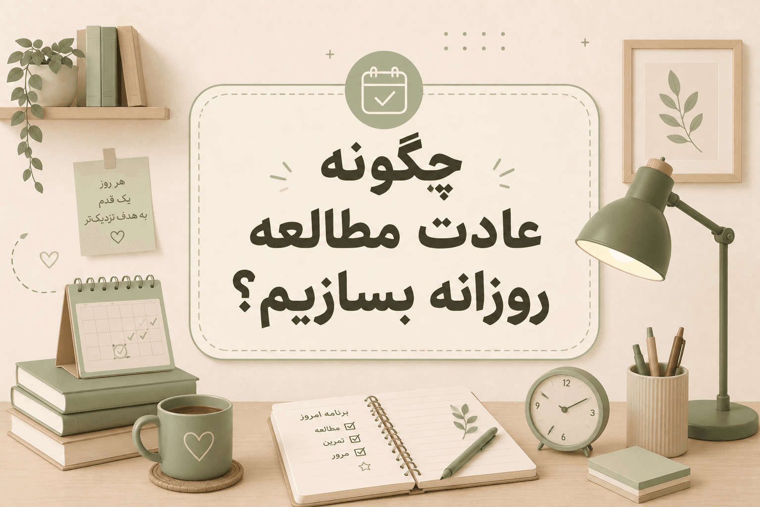 ساختن عادت مطالعه