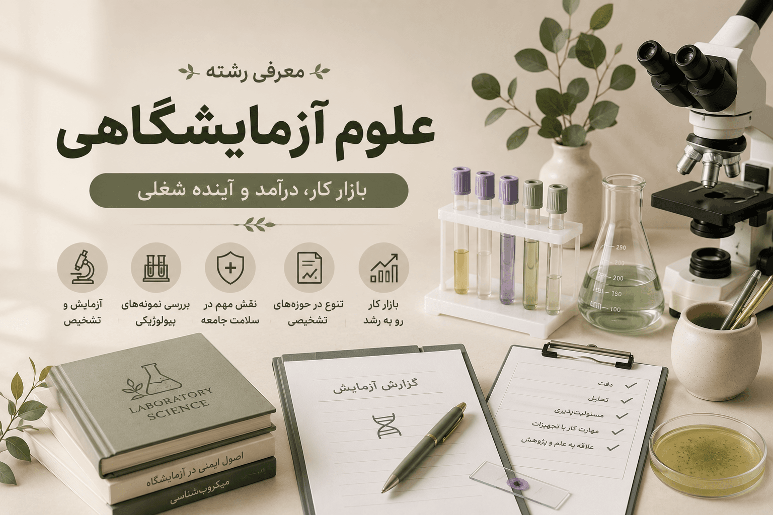 معرفی رشته علوم ازمایشگاهیی
