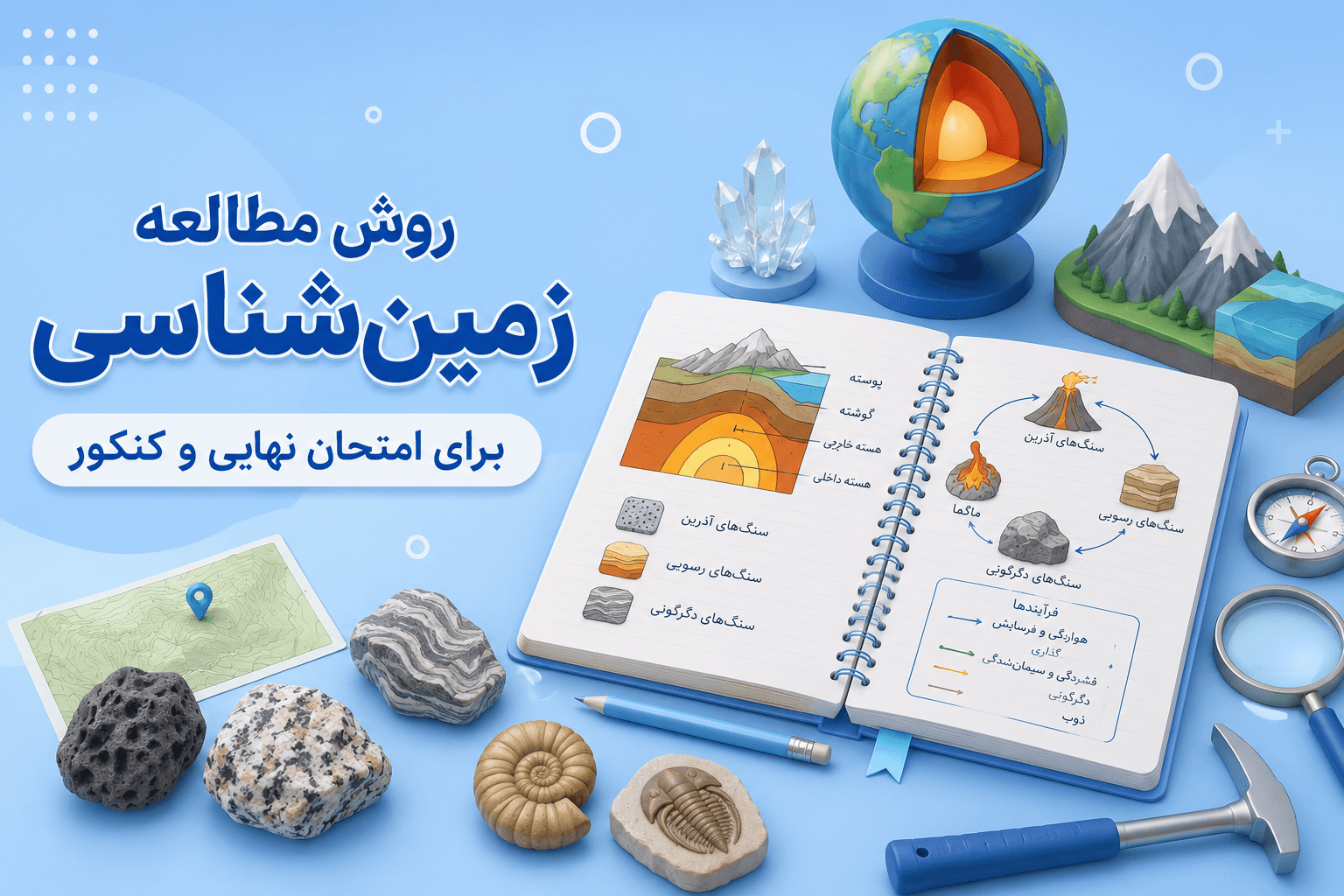 روش مطالعه زمین شناسی