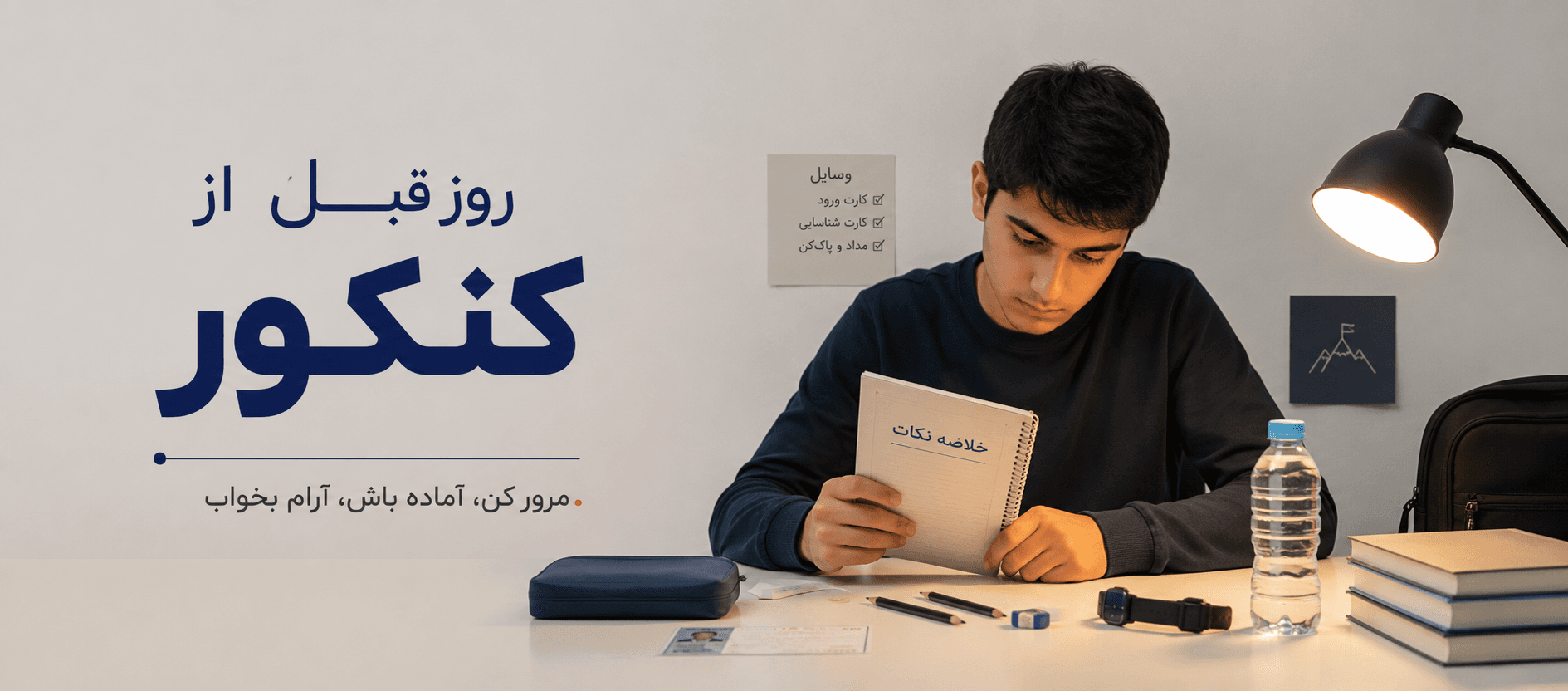 روز قبل از کنکور چیکار کنیم