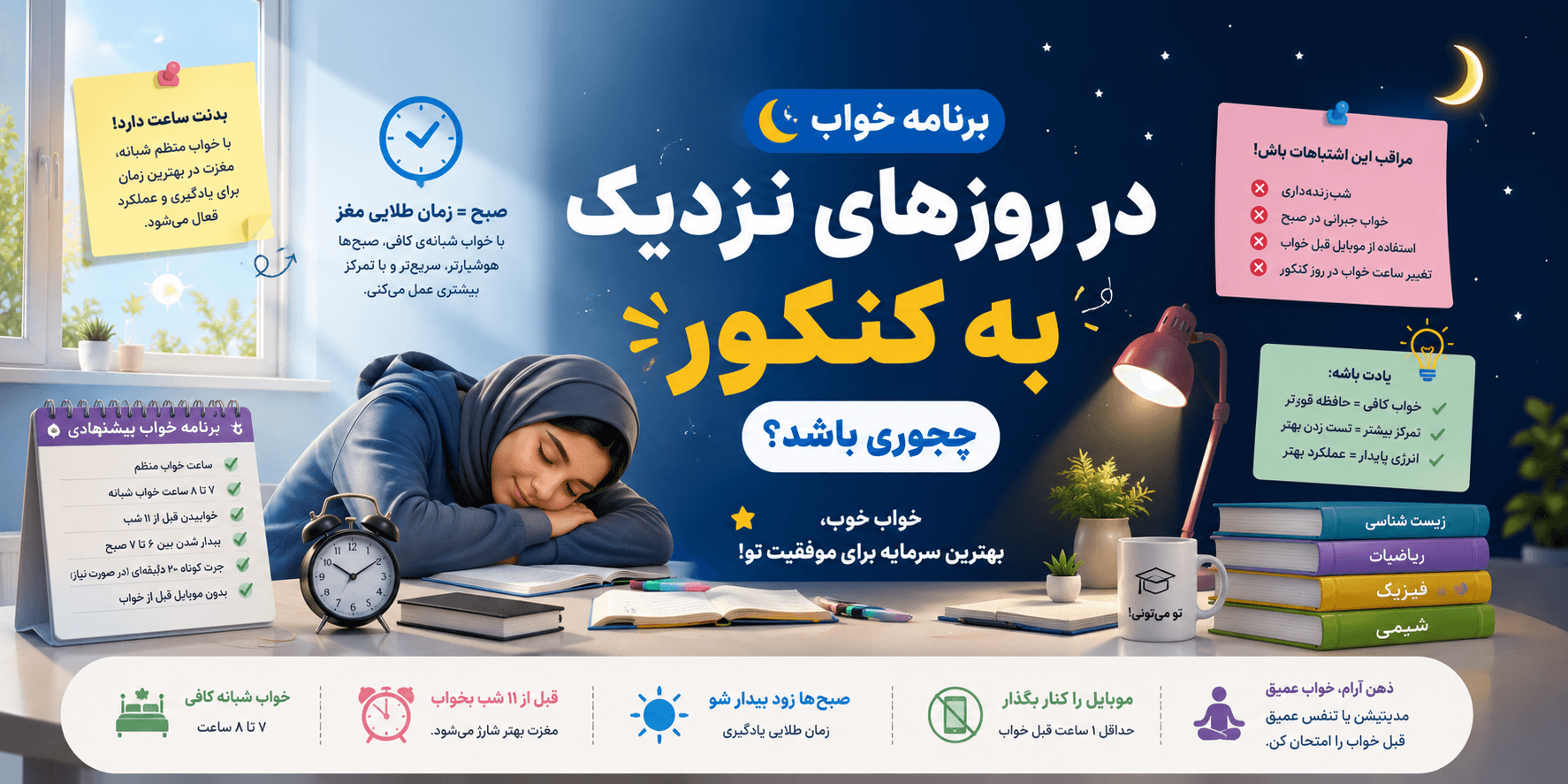 خواب در تایم کنکور