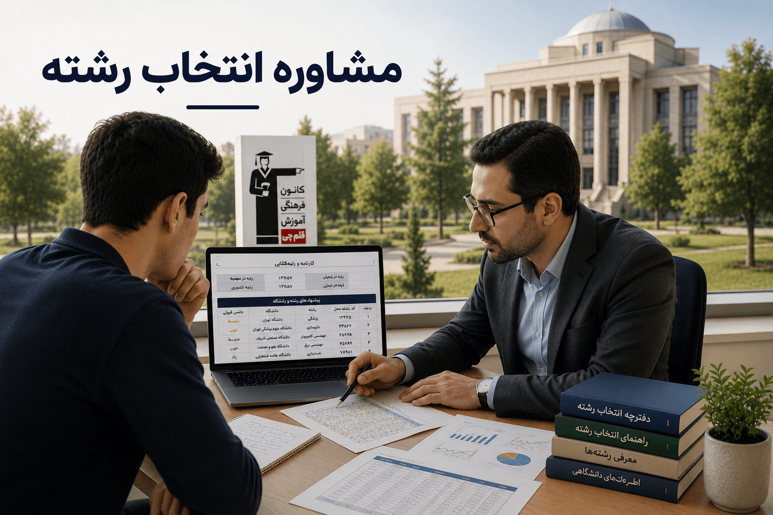مشاوره انتخاب رشته کنکور با بررسی رتبه و رشتهمحلها