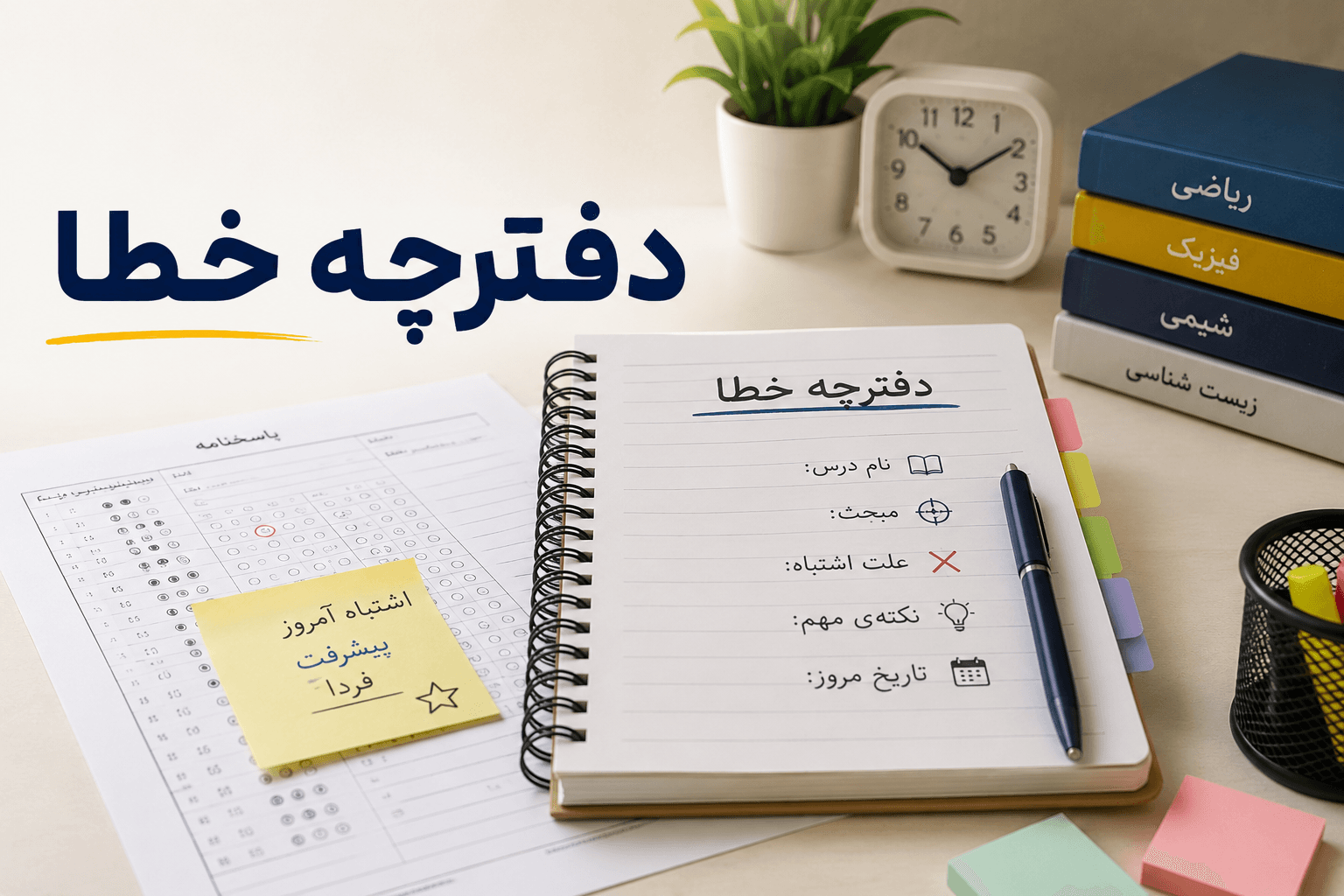 دفترچه خطا؛ ابزاری که رتبههای برتر از آن استفاده میکنند